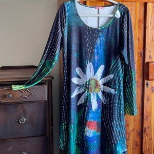 XL Simply Aster knee-length free form Dress